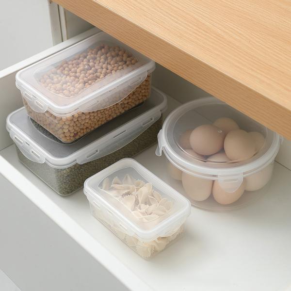 Quality Square Plastic Lunch Containers 350ml Refrigerator Sealed Storage for sale