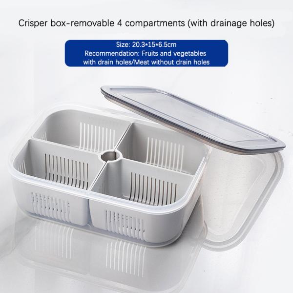 Quality Plastic 3 Compartment Lunch Containers OEM Food Container Freezer for sale