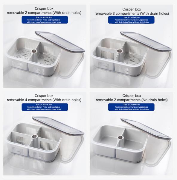 Quality Plastic 3 Compartment Lunch Containers OEM Food Container Freezer for sale