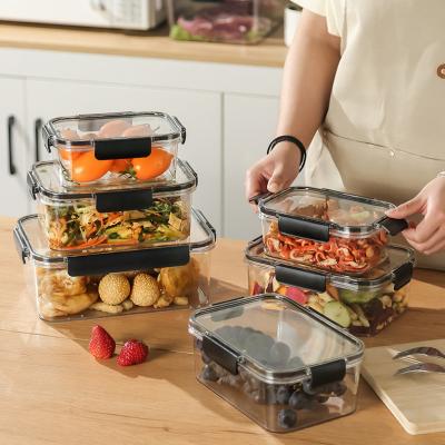 China Airtight Plastic Leak Proof Lunch Containers Stackable Sustainable for sale