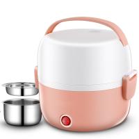 Quality Two Layers Electric Cooker Box 250W Pink Rice Cooker Custom Stainless Steel for sale