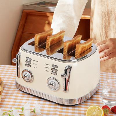 China 1500W Kitchenaid 4 Slice Wide Slot Toaster Para Descongelamento de Forno à venda