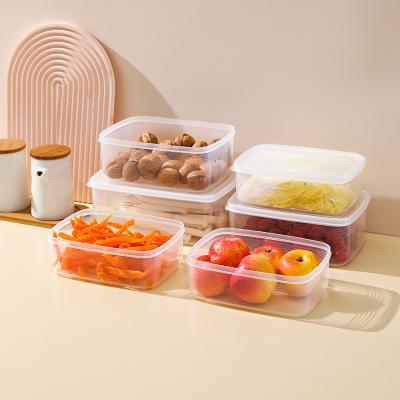 Китай 700 мл Складываемые пластиковые емкости для пищи Перерабатываемая коробка для обеда продается