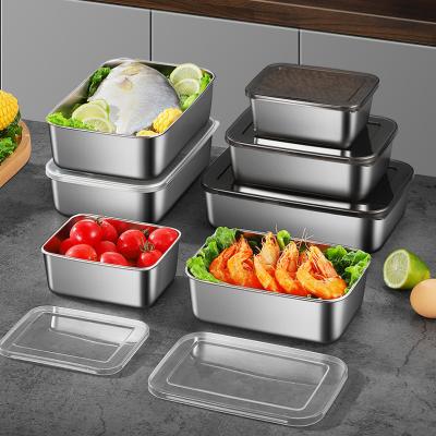 China Classic Stainless Steel Freezer Containers Food Storage Multiple Capacity ODM for sale