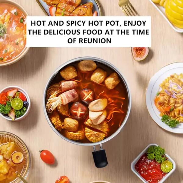 Quality 1.2L Electric Hot Pot Cooker Electric Cooking Pot With Separable Base for sale