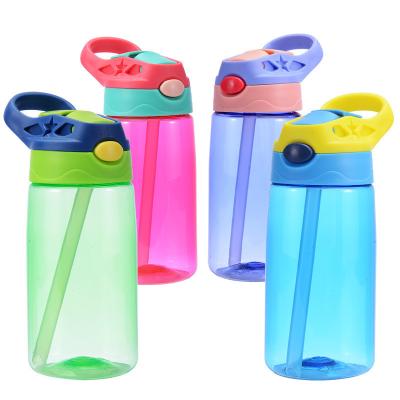 China 480 ml Wiederverwendbare Wasserflasche Geruchlos BPA-frei Wiederverwendbare Tasse mit Stroh zu verkaufen