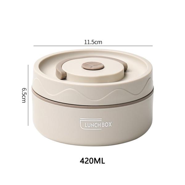 Quality Insulation Metal Bento Lunch Box 550ml Stackable Lunch Box PP for sale