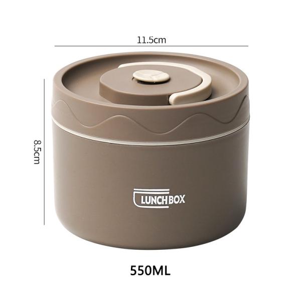 Quality Insulation Metal Bento Lunch Box 550ml Stackable Lunch Box PP for sale