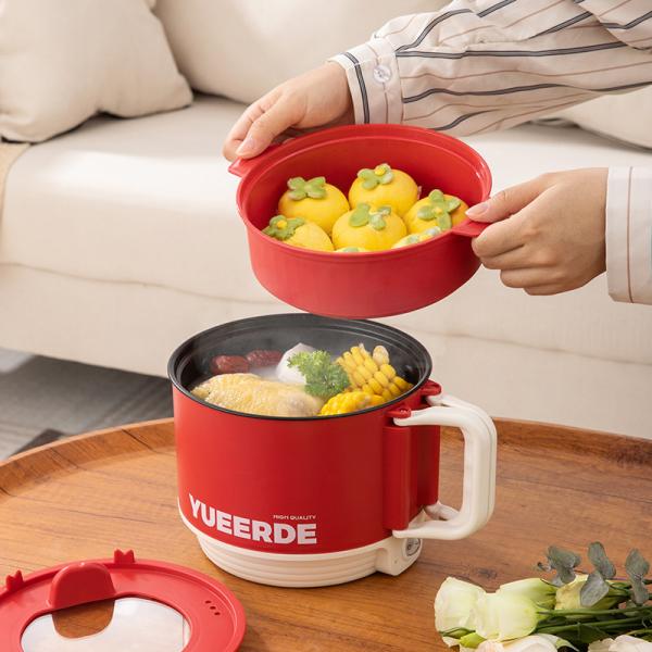 Quality Portable Folding Hot Pot With Visible Glass Lid & Anti-Scalding Design for sale