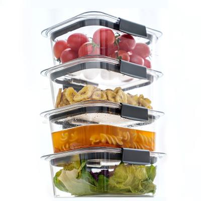 China Contenedores de almacenamiento de alimentos libres de BPA con tapas, herméticos, para el almuerzo, la preparación de comidas y las sobras en venta