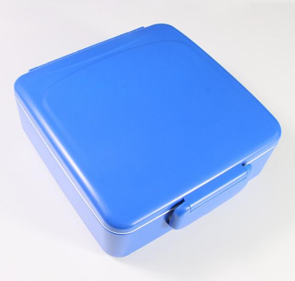 Quality Flip Top Handle Seal Plastic Bento Lunch Box Portable Leak-Proof Blue for sale