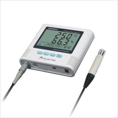 China High accuracy 0.2 degree Sound Alarm Import  Switzerland External Sensor  Calibration Temperature Humidity Data Logger for sale
