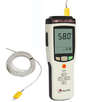 China High Accuracy Thermocouple Data Logger Support 8 Type Probe Light Weight HE701 for sale