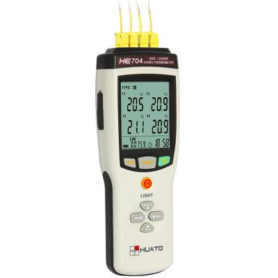 China Quad Channels Thermocouple Data Logger Thermocouple Measurement Device for sale