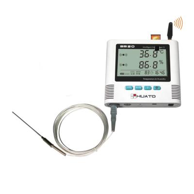 中国 PT100温度Gsmの温度検出器、口径測定の証明書が付いているSmsのデータ ロガー 販売のため