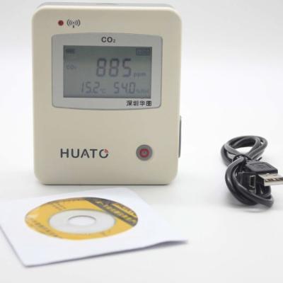 China Air Quality Co2 Monitor / Temperature Humidity Meter 108.6mm*90.8mm*35.8mm for sale