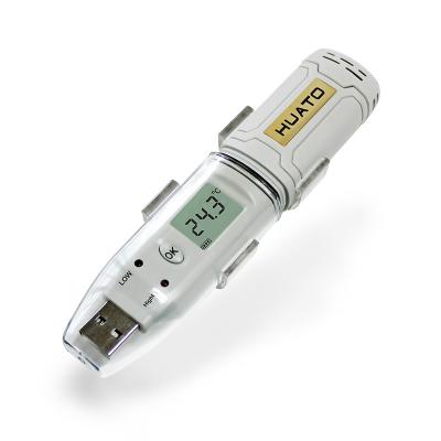 China Peso ligero del Usb del registrador de la temperatura del maderero de datos USB de la prueba del polvo IP67 en venta