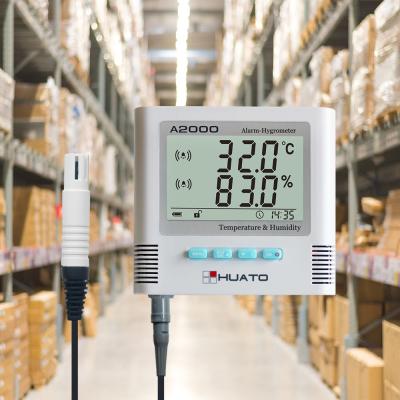 China Doppelter externer Sensor-Digital-Thermometer-Hygrometer-Digitaluhr-Thermometer zu verkaufen