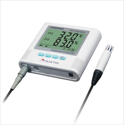 中国 実験室のための最高の最低の外的なセンサー警報デジタル体温計の湿度計 販売のため
