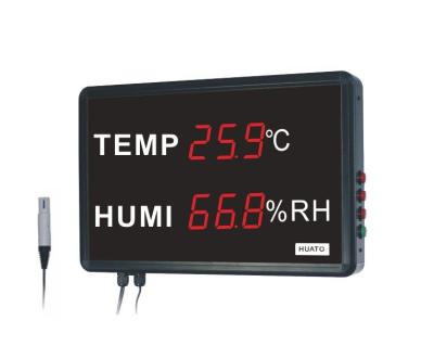 China Visual Distancedigital Thermo Hygrometer With Probered LED Display 20 Meters for sale