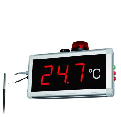 China Red Led Display Digital Indoor Outdoor Thermometer Hygrometer 40 Meters Long Visual Distance for sale
