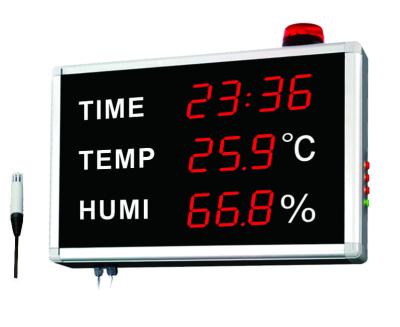 中国 高精度なデジタル体温計の湿度計の長い視覚間隔警報 販売のため