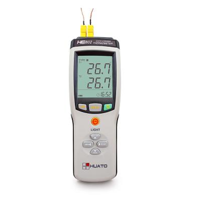 China HE802 2 Channel Data Logger , Thermocouple Data Recorder Fireproof ABS Plastic Material for sale