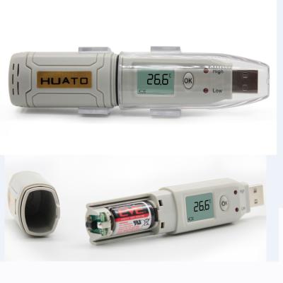 中国 冷たい船積みのバンおよび木枠のためによい自動記録USBの温度の湿気の自動記録器 販売のため