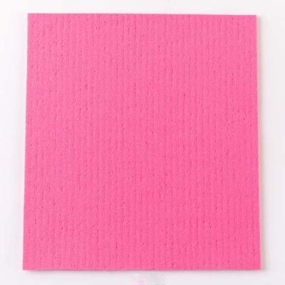 China Pink Color Cellulose Dishcloths Biodegradable High Absorbency for sale