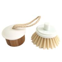 Quality OEM Accpted Kitchen Mini Bamboo Dish Brush Pot Cleaning Brush 10*5cm for sale