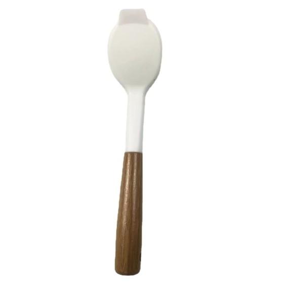 Quality TPR Bamboo Series Dish Cleaning Brush With Handle 22*7cm Sustainable for sale