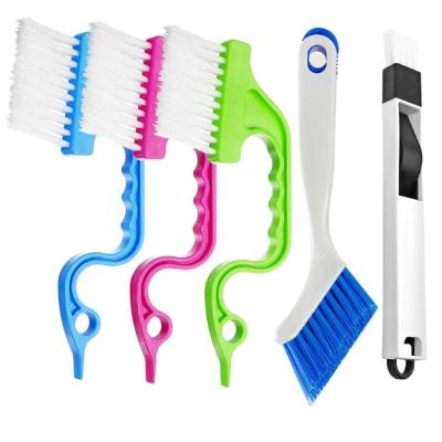 China 5 Pieces Set Corner Cleaning Brush House Cleaning Brush Customized for sale