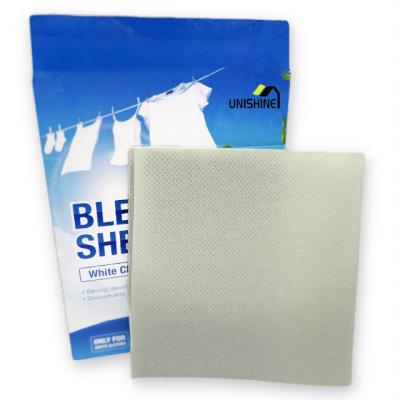 China New Laundry Whitening Detergent Fabric Bleach Sheets Strong Decontamination Remarkable Effect for sale