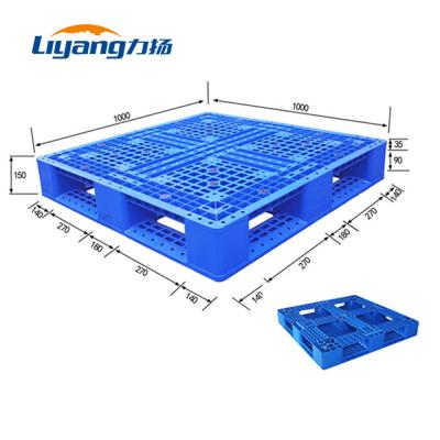 China Blue Hdpe Shipping Plastic Pallets Injection Moulded Plastic Pallets for sale