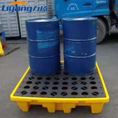 China Anti Overflow 4 Drum Spill Pallet 55 Gallon Drum Spill Containment for sale