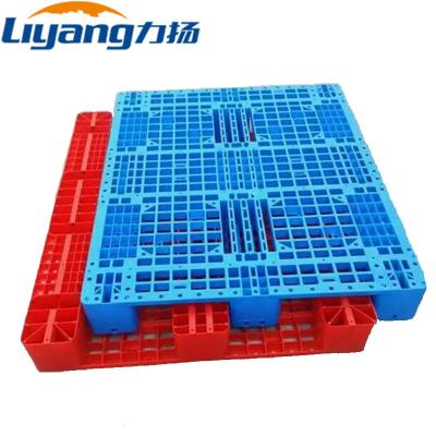China Disposable Package HDPE Pallets One Way Plastic Pallet Blue ISO9001 for sale