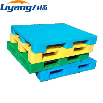 China 1 Way Economy Plastic Shipping Pallets Green Package Pallet HDPE for sale
