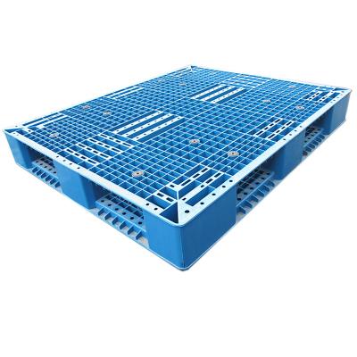 China HDPE Recyclable Euro Plastic Pallet Blue Lightweight Moulded Pallets for sale