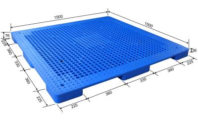 China 1500*1500 Euro 9 Feed HDPE Plastic Pallet Customize Size Thin For Goat Floor à venda