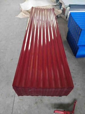 China El tamaño estándar revestido del cinc resistente acanaló las hojas de acero del tejado en venta