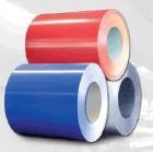 China 750mm - 1250mm Z60 bobinas de aço Prepainted vermelhas/azuis do revestimento de zinco Z27 da cor à venda