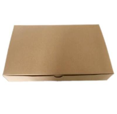 China Customized Garment Packaging Boxes One Piece Brown Kraft Paper Packing Box for sale