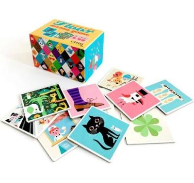 China Barniz ULTRAVIOLETA disponible de los naipes de juego de los niños de la impresión de la tarjeta de encargo en venta