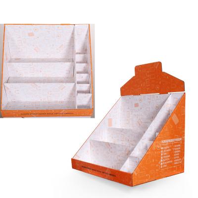 China Vapes Pantone Printing Corrugated Cardboard Displays Super Market Paper Display Box for sale