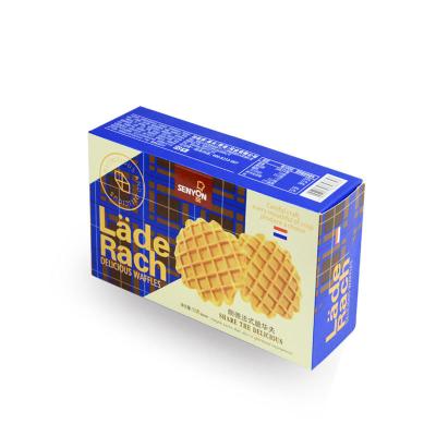 China Luxury Fancy Art Paper Gift Paper Packing Box Gold Stamping For Waffles for sale