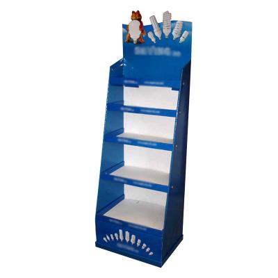 China Supermarket Corrugated Display Boxes Carton Display Stands Matte Film Lamination for sale