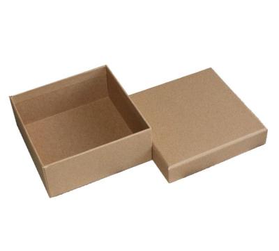 China 900gsm Gray Cardboard Kraft Paper Packaging Box Square Gift Boxes With Lids for sale