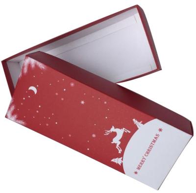 China Disposable White Card Paper Reusable Christmas Boxes , Solid Gift Boxes for sale
