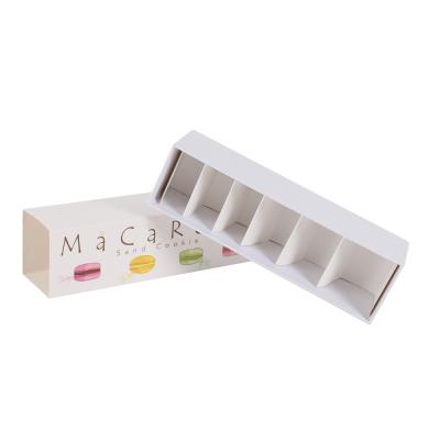 China Eco Macaron Packaging Mini Paper Box CMYK Logo Printing Custom Design for sale