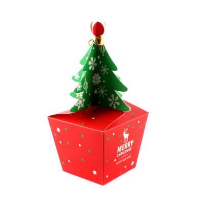 중국 재미있은 크리스마스 작은 선물 상자를 인쇄하는 포장 상자 나무 상자 로고 판매용
